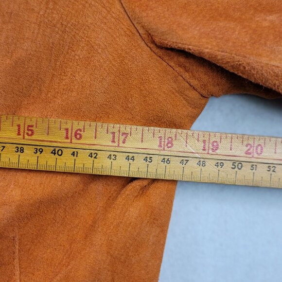 Catherine Stewart Women Leather Jacket Cider Color Zip Front Medium Fall New - Picture 8 of 13